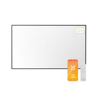KLARSTEIN Radiateurs Chauffage Radiant Electrique IP24, Chauffage Salle de Bain Infrarouge Intelligent WiFi et App, Radiateur Electrique Mural 600W, Heater avec Détection Fenêtre Ouverte, Thermostat