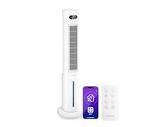 KLARSTEIN Rafraichisseur d’Air, Refroidisseur d’Air Évaporatif, 5L, Télécommande, Application, Mobile, Ventilateur Climatiseur Chambre 30m², White