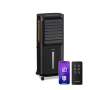 KLARSTEIN Rafraichisseur d’Air, Refroidisseur d’Air Mobile, 10L, Télécommande & App, Ventilateur Climatiseur, Chambre 30m², Minuterie, Nuit, Black
