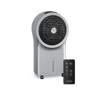 KLARSTEIN Rafraichisseur d’Air, Refroidisseur d’Air Portable 6L, Télécommande, Minuterie, Roulettes, Ventilateur Climatiseur pour Chambre 30m², Silver
