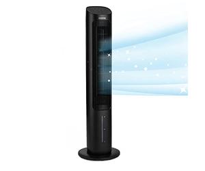 Klarstein Rafraichisseur d'Air Mobile 5-en-1, Ioniseur, Refroidisseur d'Air par Evaporation, Silencieux avec Mode Nuit, Humidificateur, Ventilateur, Purificateur, 50W, Débit d'air de 360m³/h