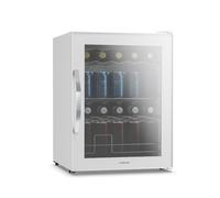 Klarstein Réfrigérateur à boissons Beersafe avec porte vitrée miroir Frigo Mini bar 64 x 48 cm 85 W 60 litres Blanc