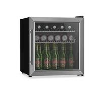 KLARSTEIN Réfrigérateur à boissons LuxeChill 60 L - Réfrigérateur à boissons avec porte vitrée, commande tactile 0-10 °C, 3 clayettes, éclairage LED, IPX4 pour cuisines d'extérieur