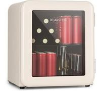 Klarstein Réfrigérateur à boissons PopLife 48 L 0-10°C design rétro Mini bar Mini Frigo Crème Crème G