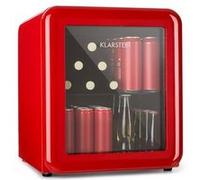 Klarstein Réfrigérateur à boissons PopLife 48 L 0-10°C design rétro Mini bar Mini Frigo Rouge Rouge G