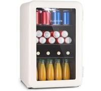 Klarstein Réfrigérateur à boissons PopLife 70 litres 0-10°C design rétro LED Mini bar Mini Frigo Crème Crème G