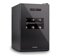 Klarstein Réfrigérateur à vin autonome 1 zone - Petite armoire à vin - Avec porte en verre - Pour l'intérieur et l'extérieur - 15 bouteilles