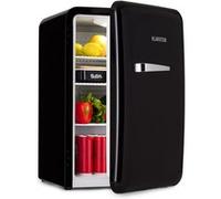 Klarstein Réfrigérateur rétro Audrey 70 L 3 étagères 2 compartiments Mini Frigo Mini bar Noir Noir G