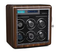 KLARSTEIN Remontoir Automatique de Montres, Boite a Montre Automatique Homme et Femme, Vitrine en Acrylique, Ultra Silencieux, 5 TPD et 3 Modes de Rotation, Moteur Remontoir à Ressort, Coffret