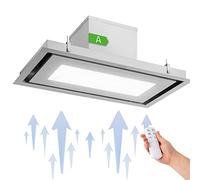 Remy Brilliant Edition hotte en îlot 90 cm 618m³/h CEE A LED verre inox A