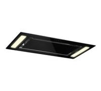 Remy Set hotte aspirante 90cm 230W 620 m³/h noire + 2 filtres recyclag A