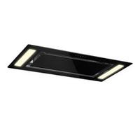 Klarstein Remy - Hotte - plafond - Niche - largeur : 87.8 cm - profondeur : 47.5 cm - extraction et recirculation (avec kit de recirculation supplémentaire) - noir Noir, Noir G