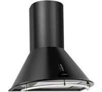 Klarstein Retro - Hotte - hotte décorative - largeur : 60 cm - profondeur : 50 cm - extraction et recirculation (avec kit de recirculation supplémentaire) - noir Noir G