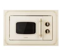 Klarstein Four micro-ondes Victoria 20 – Grill combiné encastrable 20L 800W/Grill1000W Ivoir