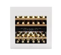 Klarstein Rhone 36 Duo Cave à Vin - 36 Bouteilles, 2 Zones, 5-22°C, Éclairage LED, Porte Push-to-Open UV, Silencieux, Frigo à Vin Noir