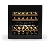 Klarstein Rhone 36 Duo Cave à Vin - 36 Bouteilles, 2 Zones, 5-22°C, Éclairage LED, Porte Push-to-Open UV, Silencieux, Frigo Vin Blanc