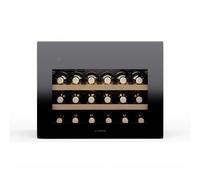Klarstein Rhone 60cm 28 Bouteilles Cave à Vin Encastrable 1 Zone Noir G