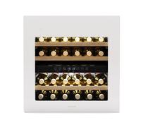 Klarstein Rhone 60cm 36 Bouteilles Cave à Vin Encastrable 2 Zones Blanc G