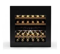 Klarstein Rhone 60cm 36 Bouteilles Cave à Vin Encastrable 2 Zones Noir G