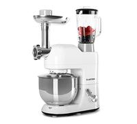 Klarstein Robot Patissier Multifonctions, Batteur sur Socle, Bol 5L, Robot Cuisine 1800W, Blender 1.5L, Multifonction Petrin Boulangerie, Hachoir à Viande, Batteur Electrique Cuisine, 6 Vitesses