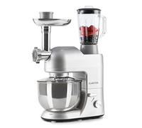 Klarstein Robot Patissier Multifonctions, Batteur sur Socle, Bol 5L, Robot Cuisine 1800W, Blender 1.5L, Multifonction Petrin Boulangerie, Hachoir à Viande, Batteur Electrique Cuisine, 6 Vitesses