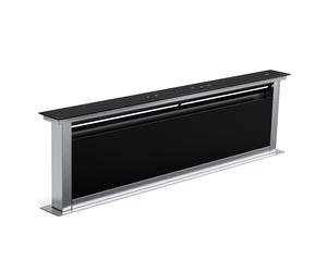 Klarstein Royal Flush 120cm 500,1m³/h Hotte Plan de Travail Noir/Argent APP