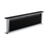Klarstein Royal Flush 120cm 836m³/h Hotte Plan de Travail Noir/Argent APP