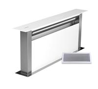 Klarstein Royal Flush Eco 75 Hotte de Plan de Travail nergie, 714 m³/h, Hotte Aspirante Silencieuse, LED 6500K, Commande Tactile, Acier Inoxydable, Blanc