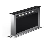 Klarstein Hotte aspirante descendante Eco 60 cm 576 m³-h Éclairage LED Silencieuse Noir et Argent
