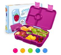 Klarstein schmatzfatz by Lite Boîte à repas 6 compartiments 20,8 x 4,5 x 15 cm