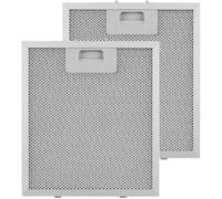 Klarstein Set 2 filtres à graisse de rechange pour hotte de cuisine Aurea - 23 x 26 cm - Lavables en machine - Aluminium