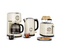 Klarstein Set petit-déjeuner Victoria Grille-pain bouilloire cafetière 12 tasses