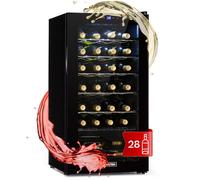 Klarstein Shiraz 28 Uno Cave à vin 74 L 28 bt. Panneau de contrôle tactile 5-18° C Noir