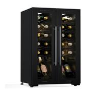 Klarstein Shiraz 49cm 24 Bouteilles Cave à Vin 2 Zones Noir G