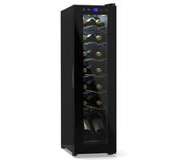 Klarstein Cave à vin Shiraz Slim 14 bouteilles 41 L Noir Éclairage LED