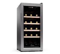 Klarstein Cave à vin 50 L – Porte en verre, zone unique, 18 bouteilles