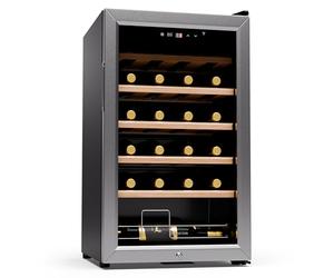 Klarstein Shiraz Refroidisseur de vin sur pied pour bouteilles de vin, prosecco et bière, pavé tactile, réfrigérateur de bar intérieur/extérieur et refroidisseur de vin pour jardin, 5 à 18 °C, 24
