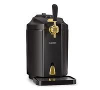 KLARSTEIN Skal - Tireuse à bière, Machine à bière, Appareil à bière, Adapté pour fûts de 5 litres, Système de cartouches CO2 à pression, 3 cartouches CO2 incluses, Écran LED, Silencieux, noir