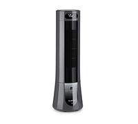 Klarstein Skyscraper Frost Refroidisseur d'air Purificateur d'air Débit d'air : 300 m³/h 45 W Réservoir : 7 L 2 blocs réfrigérants Oscillation à 90° Mobile Roulettes cachées Gris
