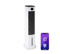 Klarstein Rafraîchisseur d'air Skytower Grand Smart 8 L 480 m³/h Blanc
