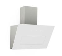 KLARSTEIN SleekAir Hotte Aspirante - Hotte Décorative 60 cm, Débit 717 m³/h, CEE A++, Éclairage LED 2700-6500K, Tactile, Blanc, Évacuation & Recirculation