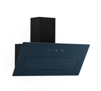 Klarstein SleekAir Hotte Aspirante - 90cm Hotte Décorative, Débit 718 m³/h, A++ Énergie, Éclairage LED 5W, Commande Tactile, Double Ventilation, Anthracite