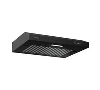 Klarstein Hotte de cuisine SlimVent 60 – A+, 200 m³/h, LED, Évacuation ou recyclage – Noir
