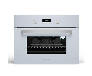Klarstein SpaceSmart Four Encastrable Chaleur Tournante - 41 L, 8 Fonctions, Minuterie Numérique, Nettoyage Vapeur, Porte Amovible, Classe Énergétique A, Design Compact