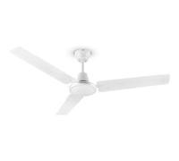Klarstein Spin Doctor ventilateur de plafond 122 cm 55 W 3 pales inox - blanc Blanc
