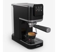 KLARSTEIN SteelPresso Slim Touch Machine à expresso - 20 bars, 1350 W, réservoir 1,2 L, buse vapeur, écran tactile, acier inoxydable, compacte, facile à nettoyer, noir