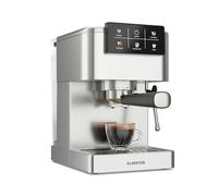 Klarstein SteelPresso Machine à expresso porte-filtre Machine à café barista Écran tactile 20 bars Inox Gris