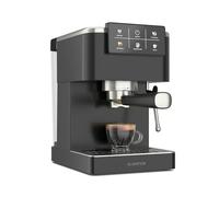Klarstein SteelPresso Touch Machine à Café Grain - 20 Bars, 1350W, Écran Tactile, Mousseur de Lait, Réservoir 1.5L, Acier Inoxydable, Machine à Expresso