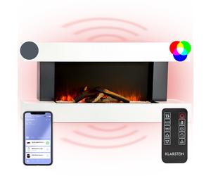 Klarstein Studio LightFire Smart 2000W Cheminée Électrique Blanc