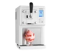 Klarstein Sweet Sundae - Sorbetière turbo en 40 min, Machine à glace à compresseur, Préparation jusqu'à 900 g de crème glacée, Capacité de 1,5L, Sans pré-refroidissement - Blanc
